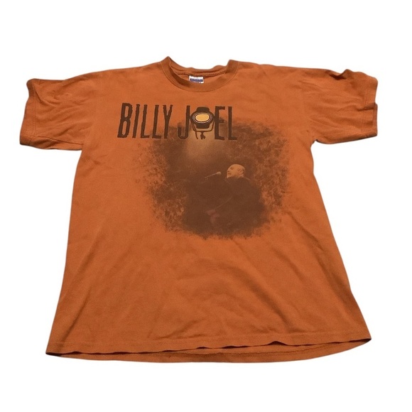 Gildan Other - Billy Joel vintage tour Orange Graphic T-Shirt
